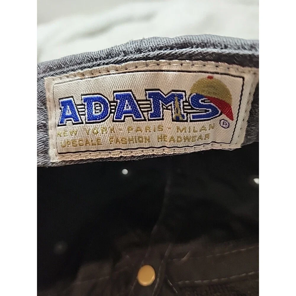 Pinterest‎ Mens Cap Hat Adams GRAY Embroidered Logo Strapback Adjustable Size